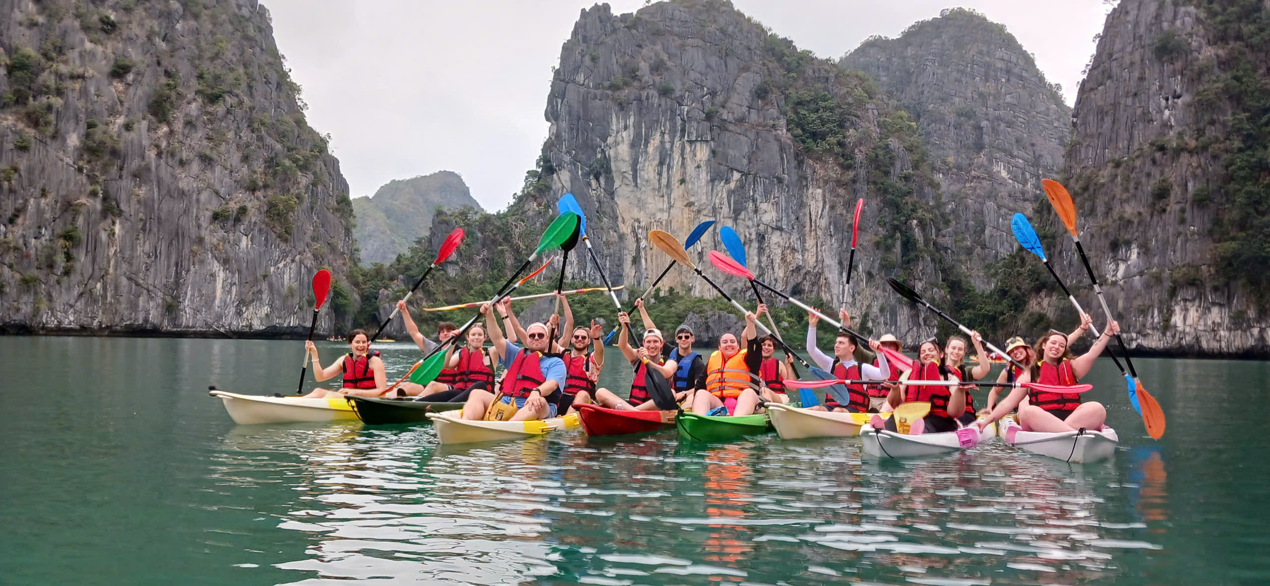 Kayaking activity on Lan Ha Bay